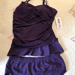 Flattering two-piece swimsuit NWOT